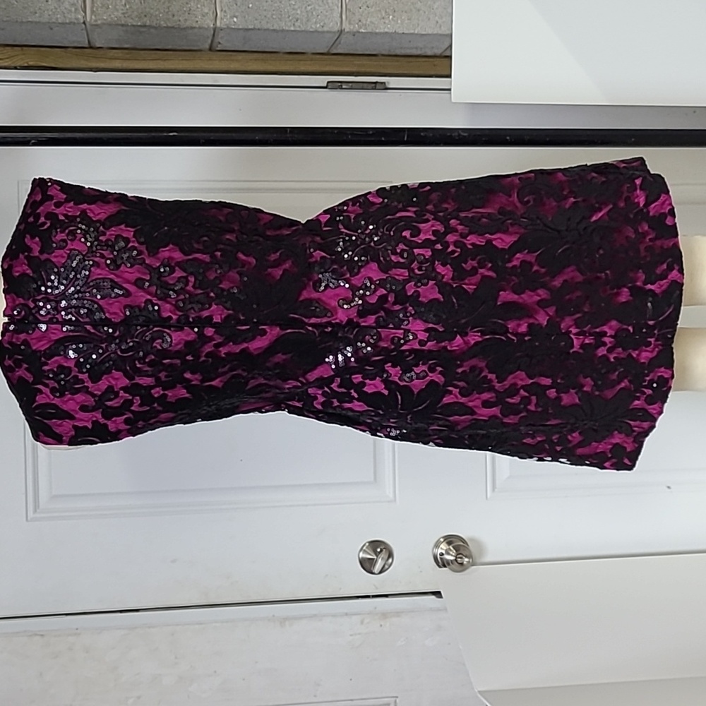 Diane Von Furstenberg floral sequin lace dress - Picture 4 of 6